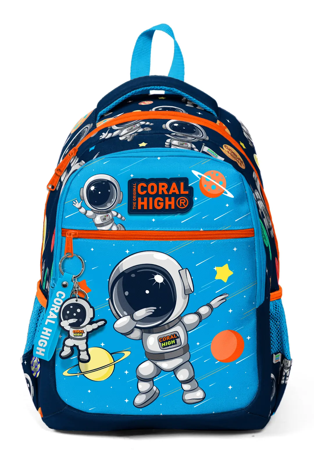 کوله پشتی یایگان Coral High کد 23486 طرح فضانورد | کیف مدرسه سه بخشی پسرانه